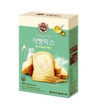 CJ더마켓 홈 베이킹 제과 제빵 빵 만들기 카페 디저트 아이 간식 식빵믹스 초코 핫 케익 와플 브라우니 쿠키 머핀 깨찰빵 식빵 760G, 23개