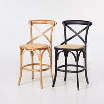 모던하우스 강서점 폰테 라탄 하이체어 내추럴/블랙, 블랙