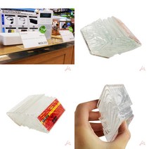 마트498 단면 가로POP꽂이(10EA) 카달로그꽂이 인쇄물꽂이 메뉴판거치대 T자꽂이 메뉴꽂이 가격표시기 POP거치대 테