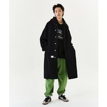 마크곤잘레스 오버사이즈 발마칸 코트 블랙