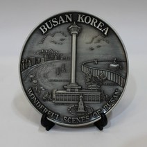 부산 동판(소) 해운대 용두산공원 태종대 오륙도 부산기념품 부산여행선물 BUSAN, 은색