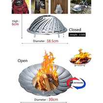 파이어피트 원형석쇠 집에서불멍 드럼통화로 불멍휴대용 벽난로 모닥불 바베큐 그릴 캠프 파이어 뒷마당 스