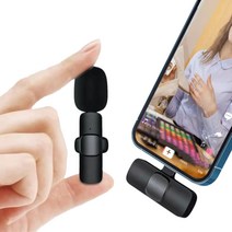Elsecho 노이즈캔슬링 무선 마이크 Type-C / iphone, K9충전식( Type-C)