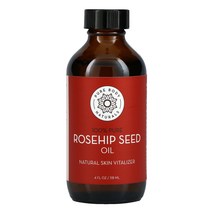 144405 Pure Body Naturals 로즈힙 씨 오일 4 fl 온스(120 ml)