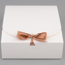 접이식 무지 납작 선물상자 3종 종이 박스 패키지 포장, 기본, 대-화이트