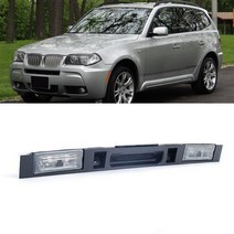 차투코 호환 BMW X3 E83 51133403611 용 블랙 리드 핸들 ABS 외부 자동차 부품 투어링 트렁크 키 버튼 포, 한개옵션0