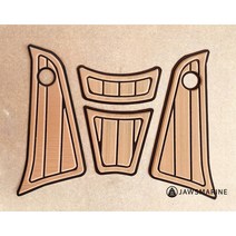 와코 EV-E6S 전기스쿠터 발판 패드, 바하마 블루/스톰 그레이