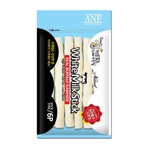 ANF 화이트밀크스틱 강아지껌 6p, 우유맛, 3개입