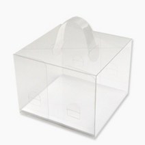 4410. 쉬폰케익박스 (상 투명17cm)-1호[하판별도], 1개