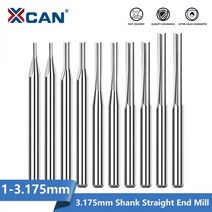 밀링머신 밀링커터 부속 XCAN 스트레이트 슬롯 밀링 커터 3.175mm 생크 2 플루트 CNC 라우터 비트 초경 엔, 협력사, 3.175x2.5x22x38