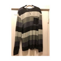 볼컴 긴팔 북잇 스트라이프 써멀 셔츠 남성 라지 458641