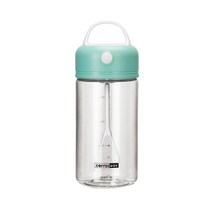 무선 전동 자동 쉐이크 병 380ML 흔들어 병 혼합 컵 자동 믹서 물병 믹서 운동 보틀 누출 방지, Green