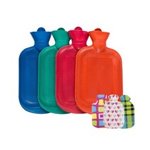 물병 물 주입 주머니 고무 겨울 방폭 배꼽 손 이동식 커버, 미니 사이즈 500ML _천 커버