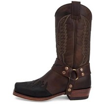 엔지니어부츠 엔지니어드 반 부츠 남자부추 워커 워카 가을 겨울 여성 패션 빈티지 롱 부츠 인과 자수 가죽