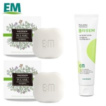 EM 풀라무세트 일반비누 2 치약 1개, 1세트