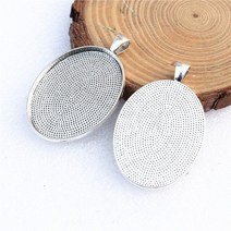 악세사리 부자재 DIY 맞춤 30x40mm 타원형 카보 숑 여름 패션 카메오 기본 베젤