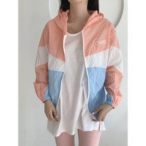 여성 골프웨어 삼색 컬러 후드 바람막이 집업 점퍼 자켓