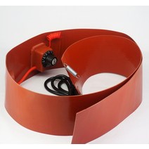 드럼히터 드럼밴드 히터 110v 125x1740x1.8mm 1000w 실리콘 밴드 맞는 150l 담요 오일 바이오 디젤 배럴, 없음