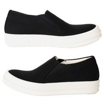 RICK OWENS 10주년 여성 슬립온 스니커즈 블랙 DS17F2803 CV 91