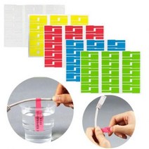 케이블 라벨 30pc 레이블 스티커 방수 식별 태그 표시, 레드BL08113