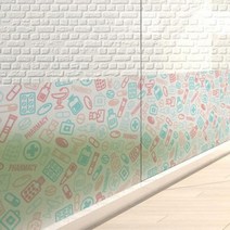 아트박스/꾸밈 am045-약국일러스트_글라스시트지, 단품