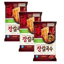 풀무원 강원도식 장칼국수 [2인분(439g)x3봉] 얼큰한국물 쫄깃함 진한국물 존맛탱 한끼대용, 2세트