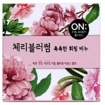 온더바디 촉촉한 휘핑비누 체리블러썸, 90g, 4개입