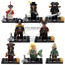 중국 호환 레고 블럭 애니메이션 영화 만화 캐릭터 사람 미니 피규어 캐리비안의 해적 잭스패로우 윌터너, AC