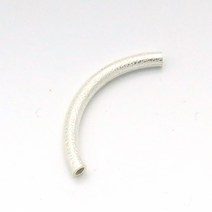 인디아실버 925 은 부자재 심플 3mm 파이프 L 펜던트 목걸이 DIY 재료