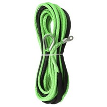 3163939 x 5039 견인 로프 합성 섬유 윈치 라인 케이블 로프 5500+ lbs + atv utv 용 외장 5.5mm 15m 합성, 녹색