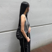 드리뮤즈 여성 국내제작 엠보싱 버블 스트링 미니 가방