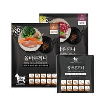 국개대표 올바른끼니 플러스 2종 세트-연어 칠면조 + 오리 고구마 2.4kg