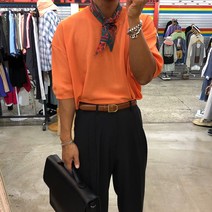 디퍼 써머 비비드 린넨 라운드 니트