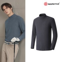 골프웰 애플라인드 남성 플러피 기모 긴팔티셔츠 HKWM0HLS03