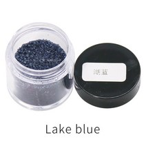 아크릴물감대용량 데코 푸어링 아트 블랙 컬러 패브릭 페인트 염료 안료 청바지 의류 리노베이션 코튼 깃털 아크릴 10g병, Lake blue