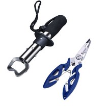 Sougayilang-새로운 스테인레스 스틸 낚시 그립 세트 제어 + 다기능 야외 낚시 펜치 물고기 태클 물고기, 01 황금