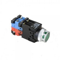 건흥전기 1A1B 조광 누름버튼 보호형 방우형 푸쉬온 스위치 220V AC 25mm KBL25WMP-2A11조광 누름 보호 방우형 스위치, 블루 [KBL25WMP-2AB11]