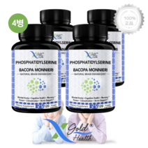 [4병] X골드헬스 포스파티딜세린 PS 400mg 120캡슐 효능 바코파 몬니에리 함유, 1개, 기본
