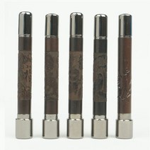 [삼촌네도장] 벽조목 만년도장 결재인 단면 양면, 양면-호랑이, 전서체, 검정