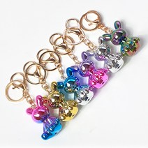 홀로그램 오로라 메탈 토끼 키링 열쇠고리 6Colors, 3 블루, 3 블루