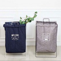 철제 프레임 재활용 분리수거함.비다하우스, 네이비