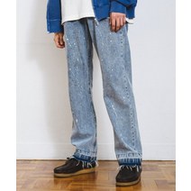 [국내매장판] 트래블 페인티드 데님 팬츠 라이트 블루 PAINTED DENIM PANTS BLACK CHARCOAL 바람막이 아웃도어 상의 하의 신발