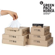 한장씩 쏙쏙 뽑아쓰는 편리한 비닐봉투 이지박스 쓰레기봉투, 50L 백색 50매, 50L, 50개
