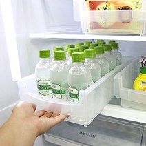 플라팜 냉장고정리 트레이 2P세트 저안트레이 수납정리대, 투명, 1set