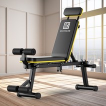 접이식 헬스 벤치프레스 가정용 각도조절 역기 덤벨 벤치 피트니스 의자 웨이트 벤치 홈짐, 롱럭셔리 레드 블랙