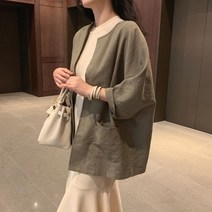 세이드 여성 아나스 오픈 린넨 자켓