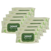 그린터치물티슈캡형100매 피톤치드물티슈10개총1000매, 본상품선택