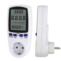 EU 플러그 디지털 전압 전력계 소비 와트 에너지 KWh 소켓 220V AC 전기 요금 분석기 모니터, 01 영국