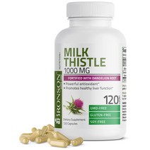 브론슨 밀크시슬 실리마린 1000mg, 1통, 120정