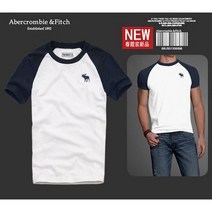 아베크롬비 A&F 남성 반팔 티셔츠 슬림 순면 라운드 가을 티셔츠 MA84510